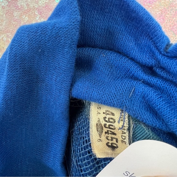 60s/70s Blue Layered Fold Turban - Picture 6 of 13